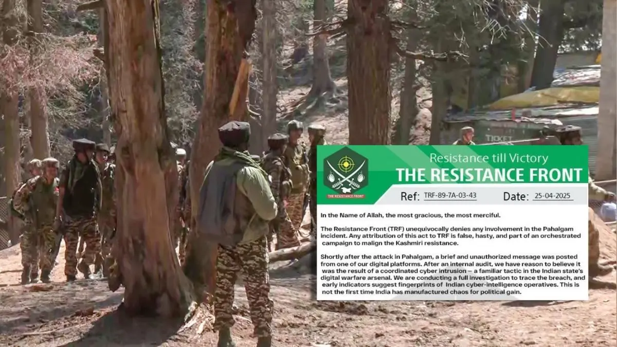 Shaken by Global Outrage, TRF Backtracks, Now Denies Role in Pahalgam Terror Attack