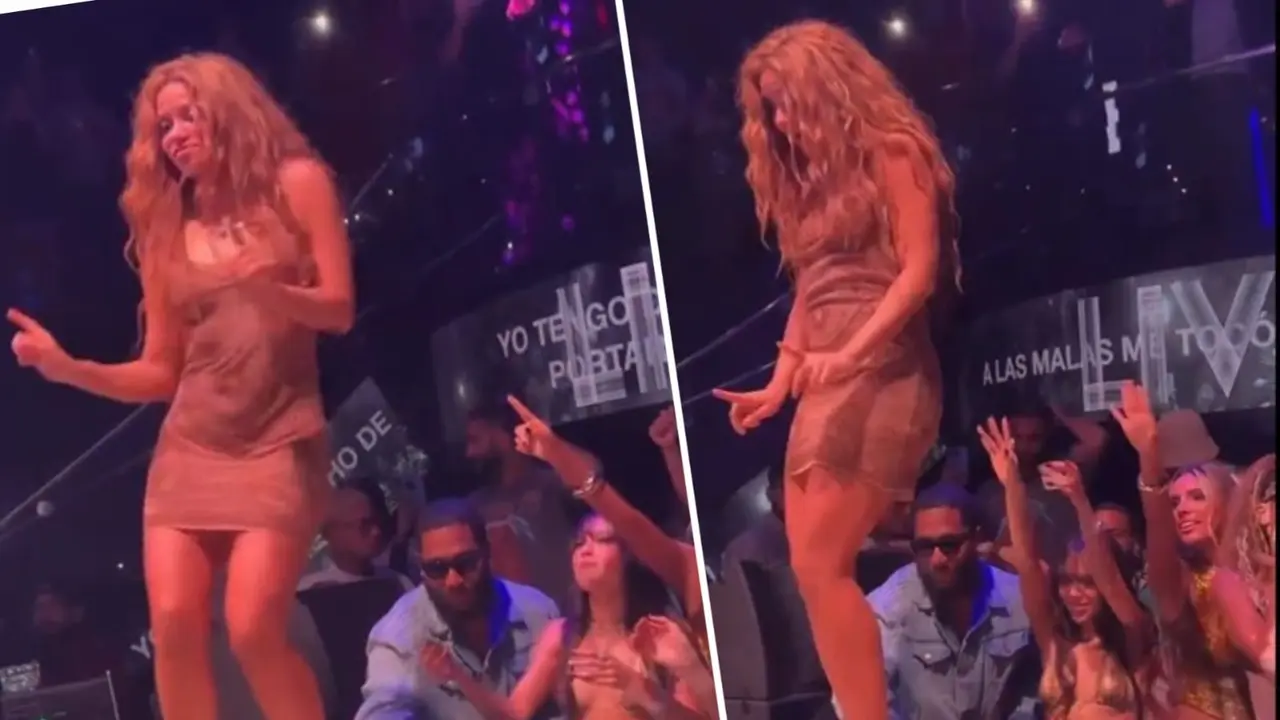 Shakira Storms Off Stage After Spotting Fans Film UP Her Dress, Video Goes Viral Shakira dancing on the stage during concert.