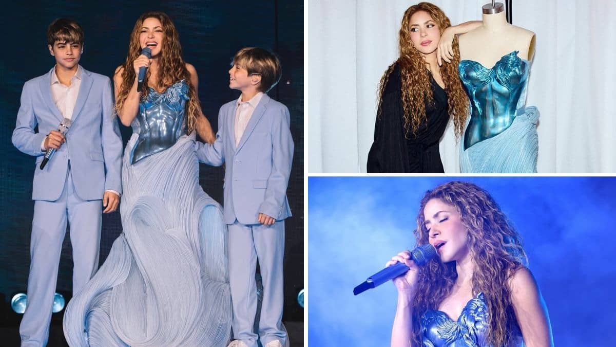 Shakira in custom Gaurav Gupta