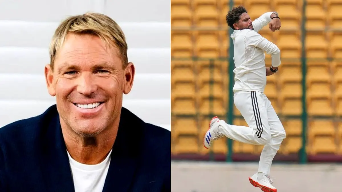 Shane Warne and Kuldeep Yadav