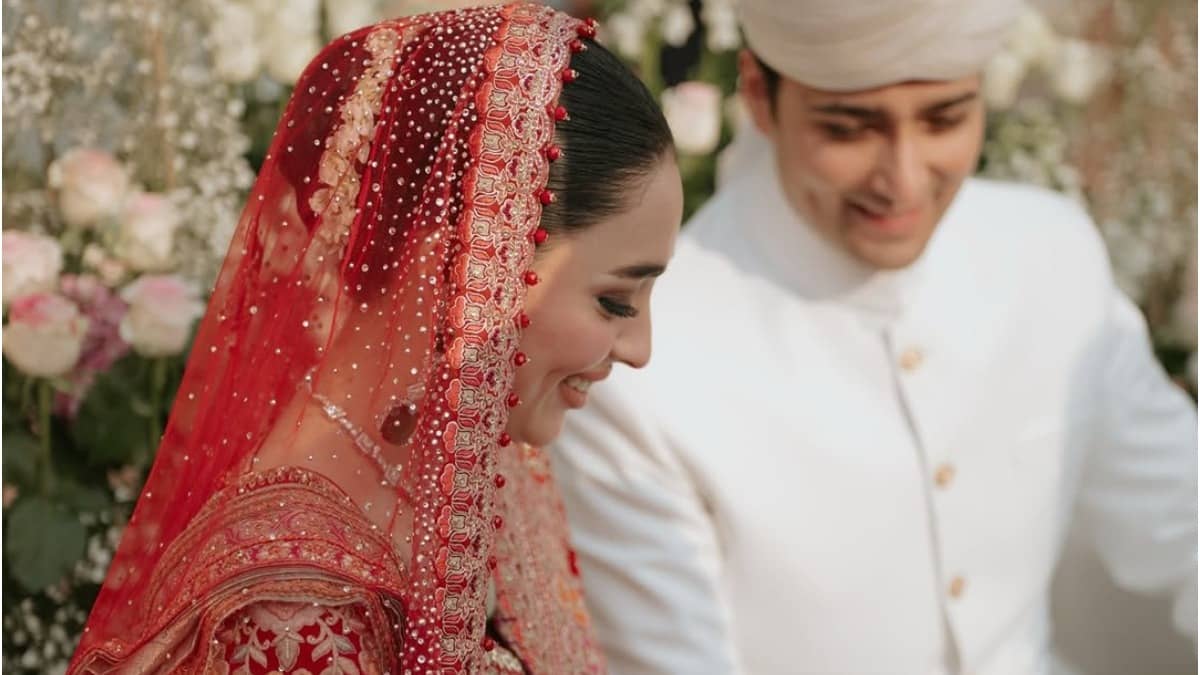 Shanzeh Ali, kin of Nawaz Sharif, donned Indian designers at her wedding ceremonies