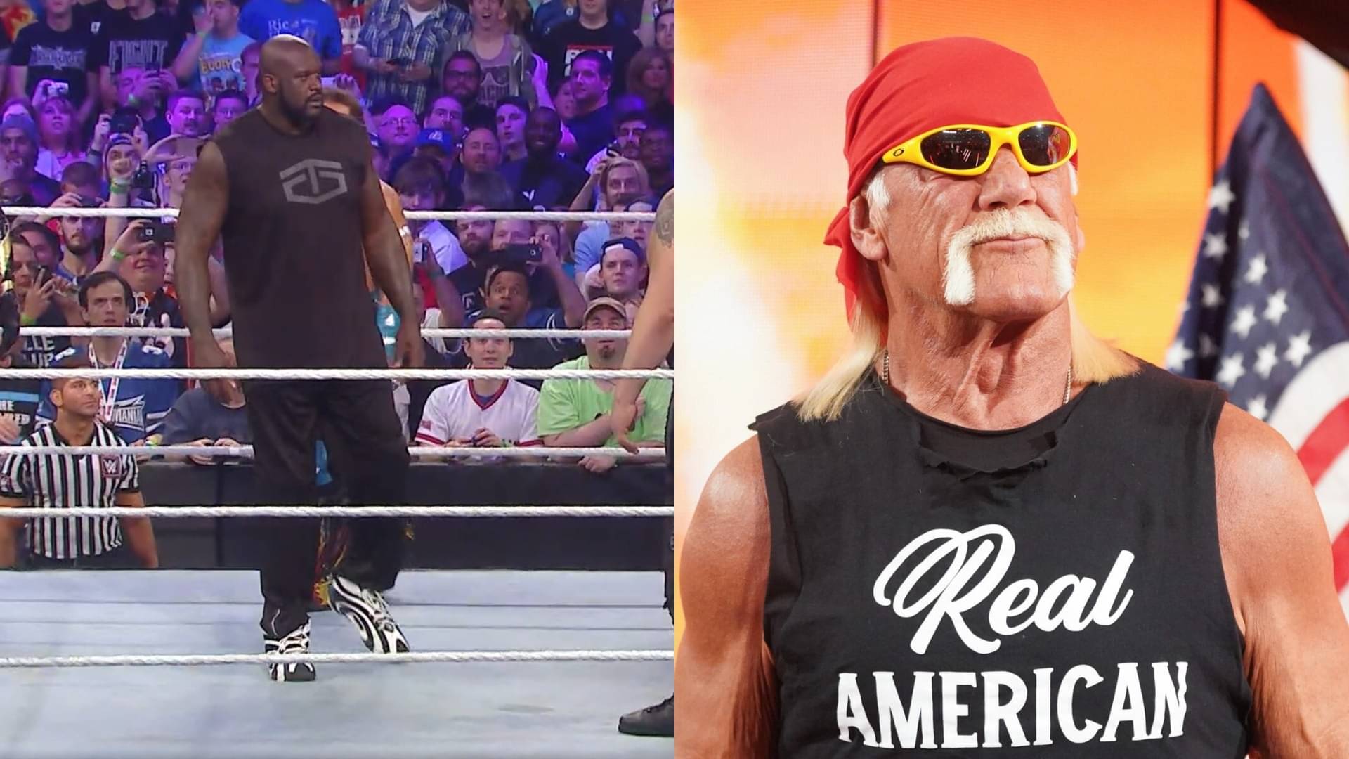 Shaquille O'Neal At WrestleMania 32