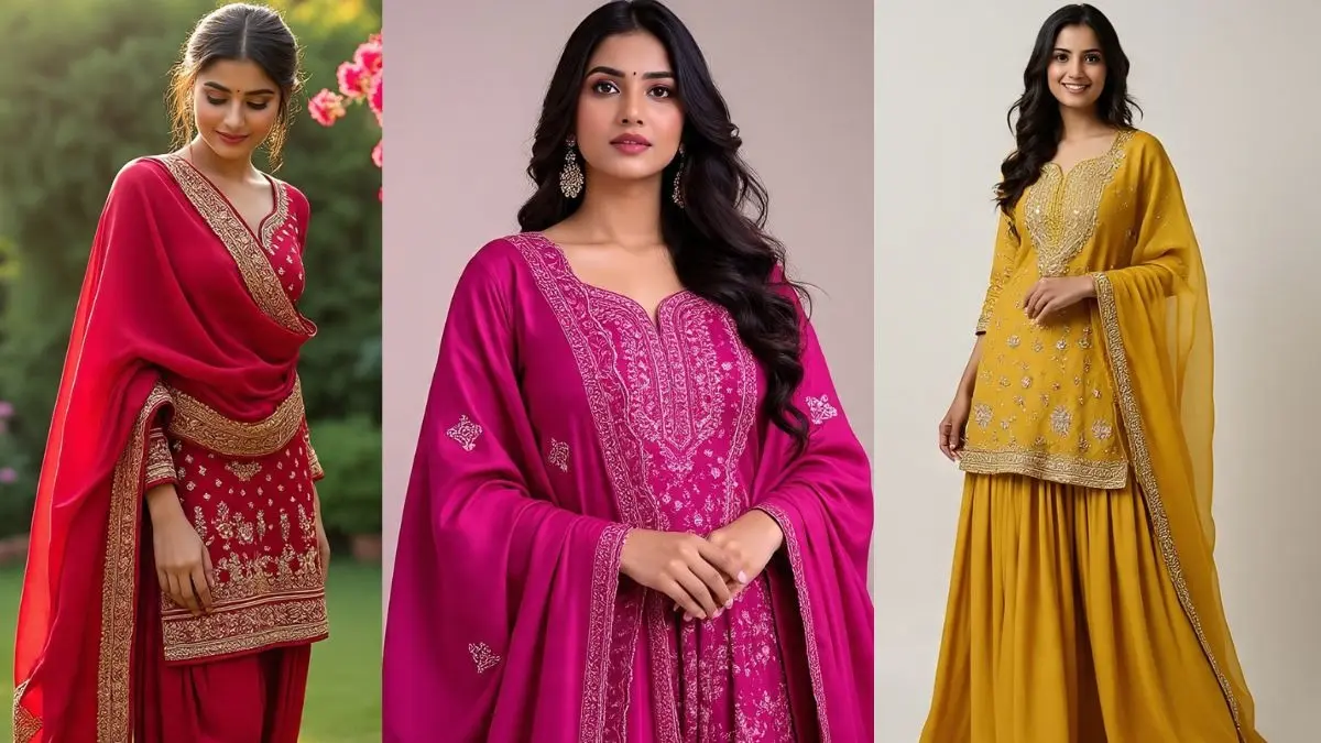 shardiya Navratri 2025 latest and trendy ladies salwar suit designs for women