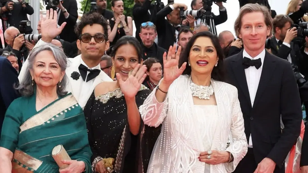 Sharmila Tagore, Simi Garewal joined by Wes Anderson at Cannes 2025