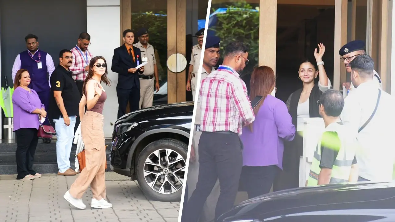 After RRKPK, Raha Joins Alia Bhatt For Alpha Shoot In Kashmir, Sharvari Wagh Accompanies Duo Sharvari Wagh, Alia Bhatt at Mumbai airport