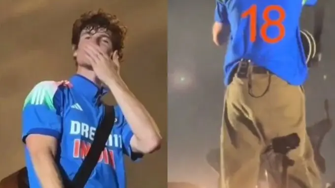 SHAWN MENDES IN VIRAT KOHLI JERSERY