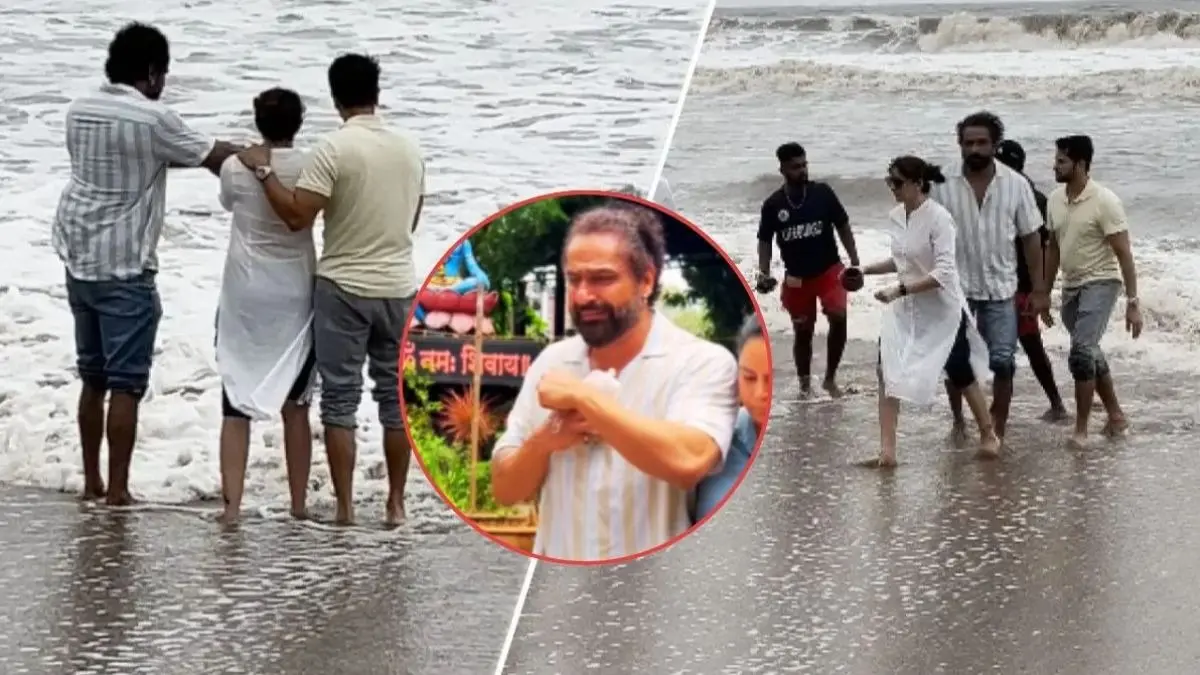 Shefali Jariwala ashes immersed