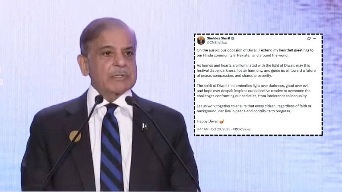 Shehbaz Sharif Diwali wishes