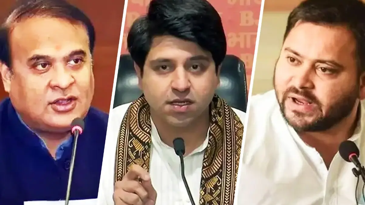 Shehzad Poonawalla, Himanta Biswa Sarma, Tejashwi Yadav