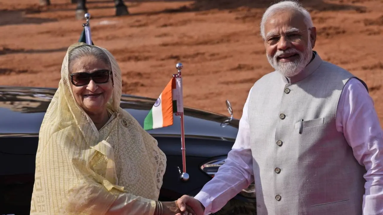 Sheikh Hasina and PM Modi
