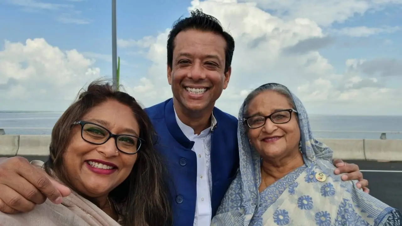 sheikh hasina with son sajeeb joy