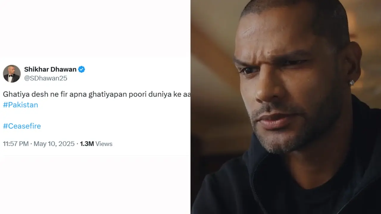 Shikhar Dhawan's Post on Pakistan's Ceasefire Violation