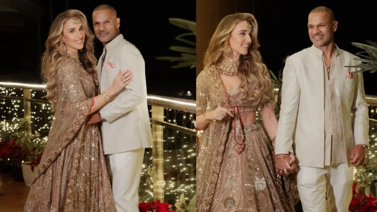 Shikhar Dhawan Sangeet Ceremony: शुरू हुईं शिखर धवन और सोफी शाइन की शादी की रस्में, संगीत की पहली झलक आई सामने Shikhar Dhawan Sangeet Ceremony