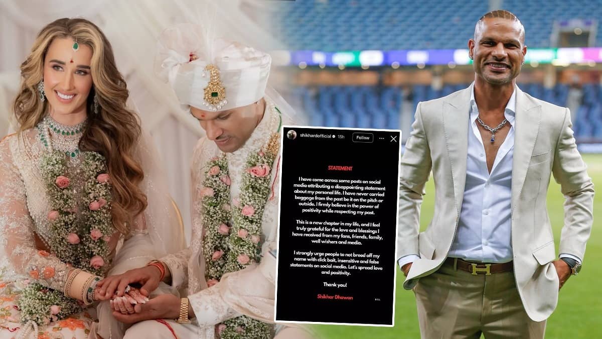 Shikhar Dhawan Statement: शादी के बाद ट्रोलर्स ने दुखाया 'गब्बर' का दिल, शिखर धवन ने दिया स्टेटमेंट कहा - सोशल मीडिया पर....