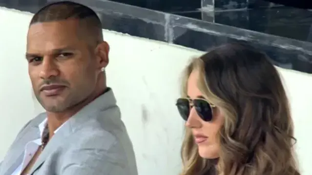 Shikhar Dhawan with Mystery Girl