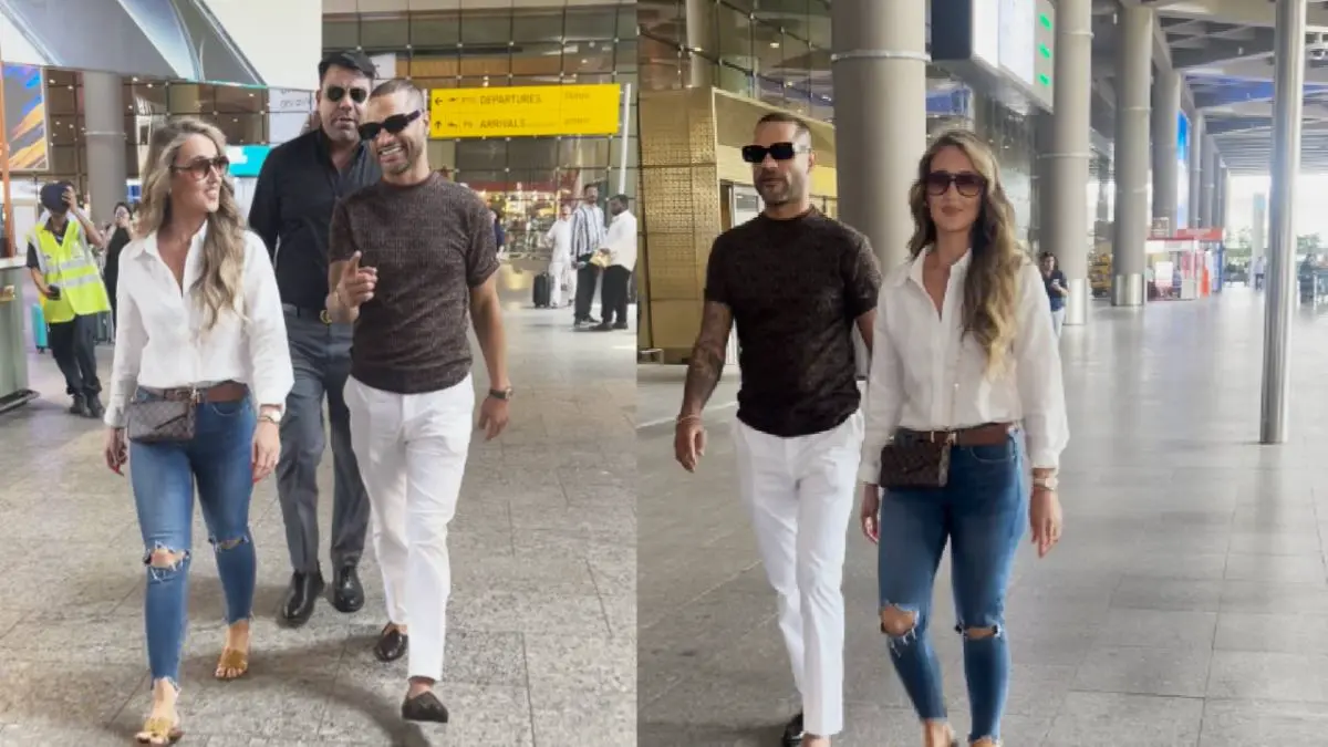 Shikhar Dhawan with Rumoured GF Sophie Shine