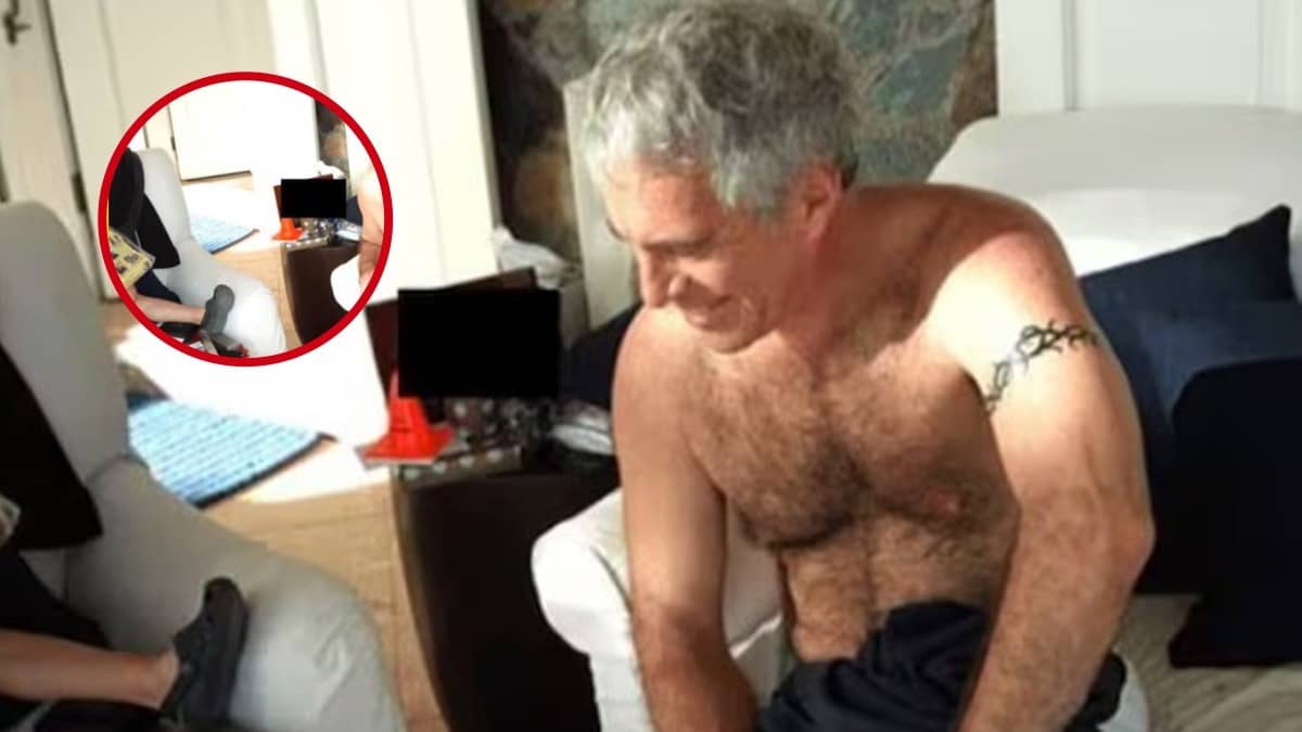 Shirtless Pedophile At Arms Length Of Tiny Child: Shocking Photo Drop From Epstein Files