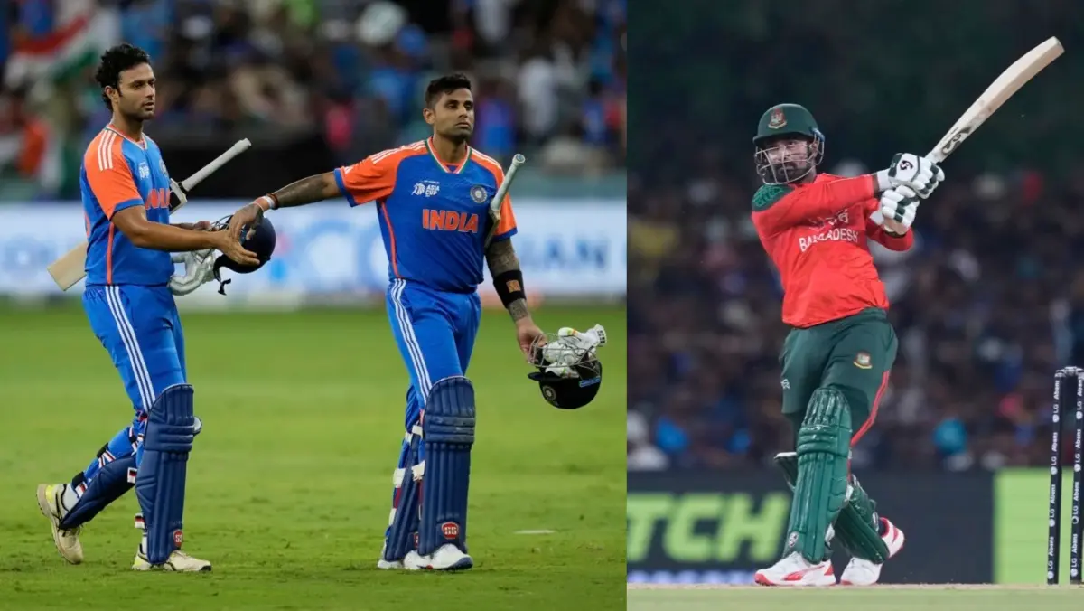 IND vs BAN: Look At H2H Records Prior To Crucial Super Four Asia Cup 2025 Clash Shivam Dube, Suryakumar Yadav and Litton Das