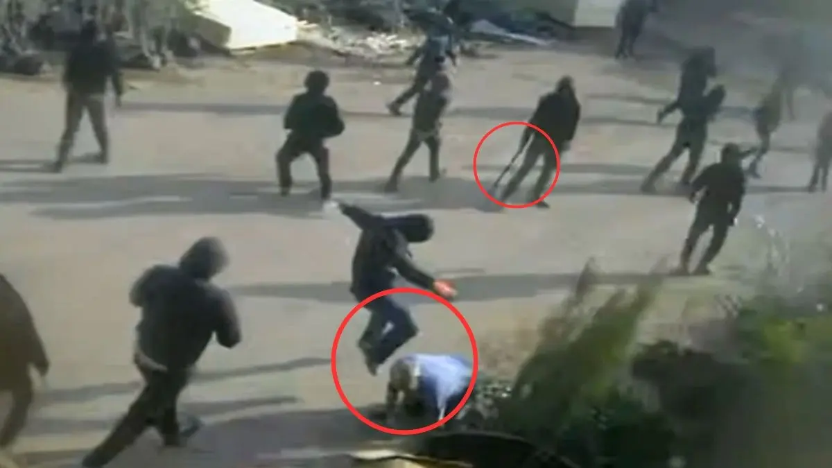 Shocking Video: Masked Men Carrying Arms Beat Palestinian National in the Occupied West Bank
