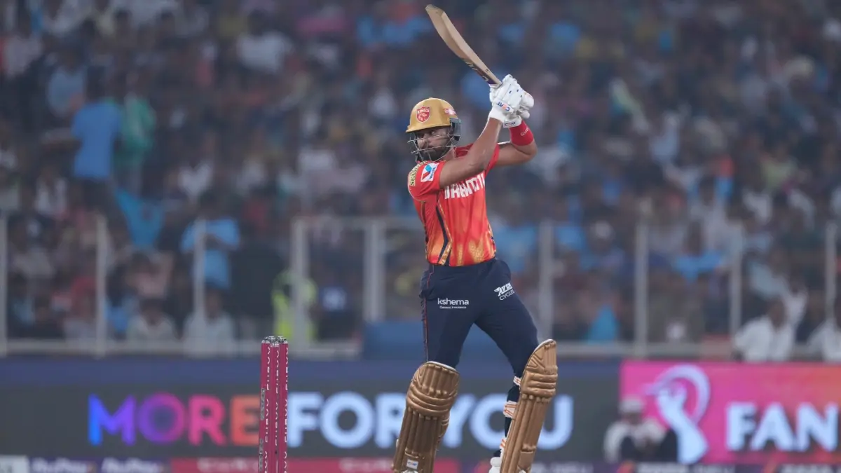 Shreyas Iyer during PBKS vs GT IPL 2025 match