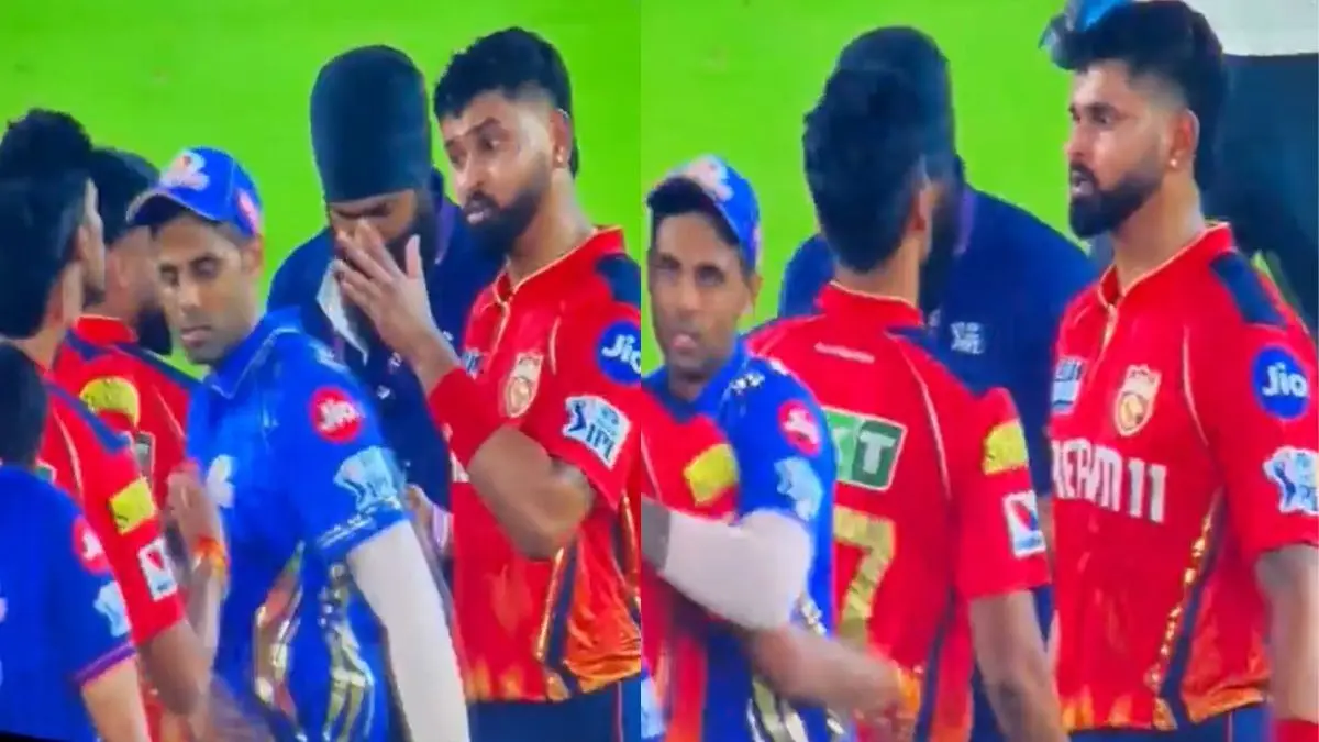 Shreyas iyer gets angry on Shashank singh after match video viral Punjab kings beat Mumbai Indians to reach final
