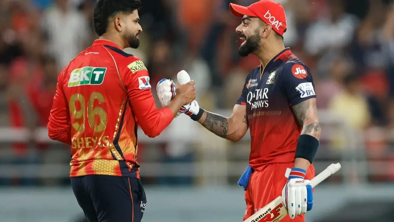 Shreyas Iyer (L), Virat Kohli (R)