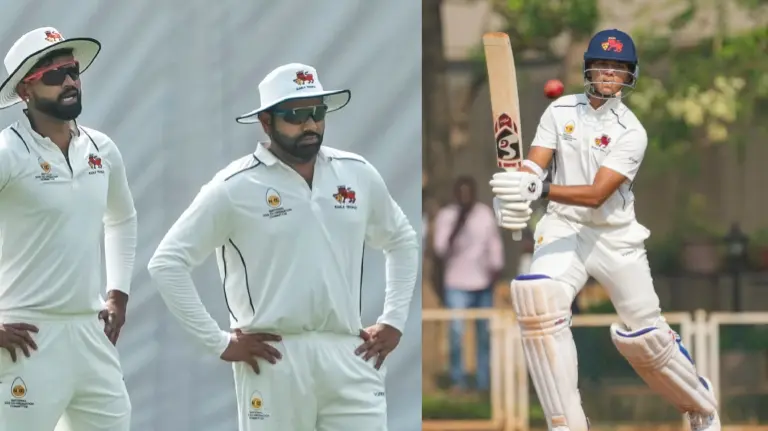 Shreyas Iyer, Rohit Sharma and Yashasvi Jaiswal playing for Mumbai in Ranji Trophy clash against Jammu and Kashmir