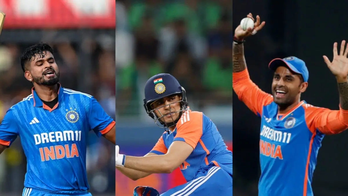 Shreyas Iyer, Shubman Gill, Suryakumar Yadav