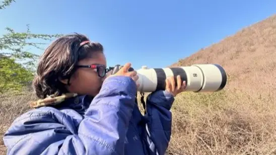 Shreyovi Mehta as taking a morning stroll through Keoladev National Park when she captured the image.