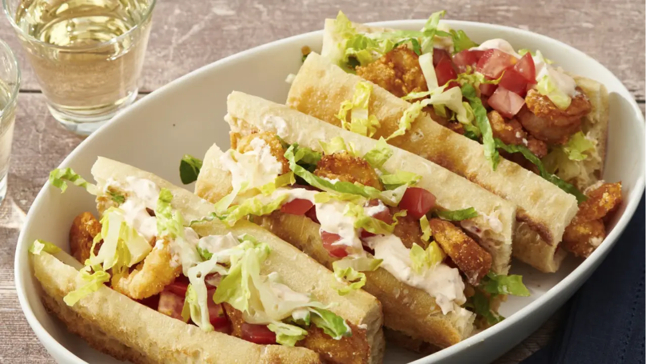 Shrimp Po’boy Sandwiches: Celebrate Super Bowl Sunday With A Taste Of New Orleans' Finest Delicacies Shrimp po’boy sandwiches.