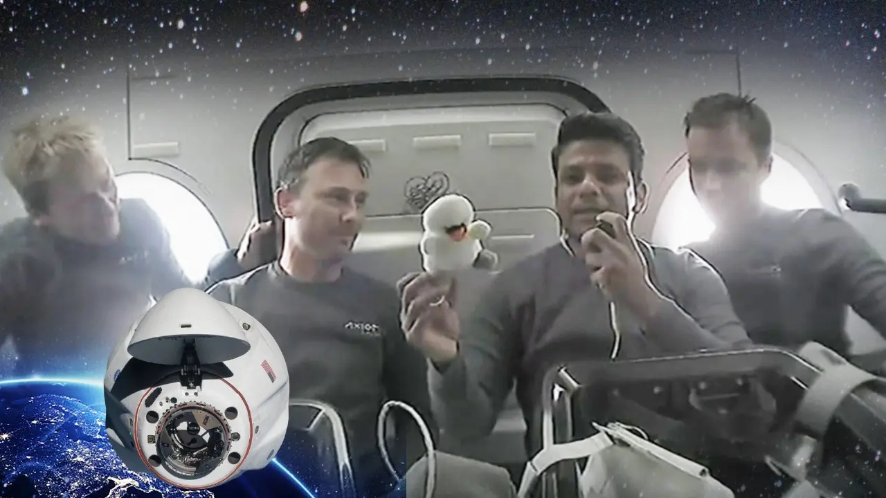 'Learning Like a Baby, Sleeping a Lot': Here's What Shubhanshu Shukla Said In His First Message From Space Shubhanshu Shukla's first message from space.