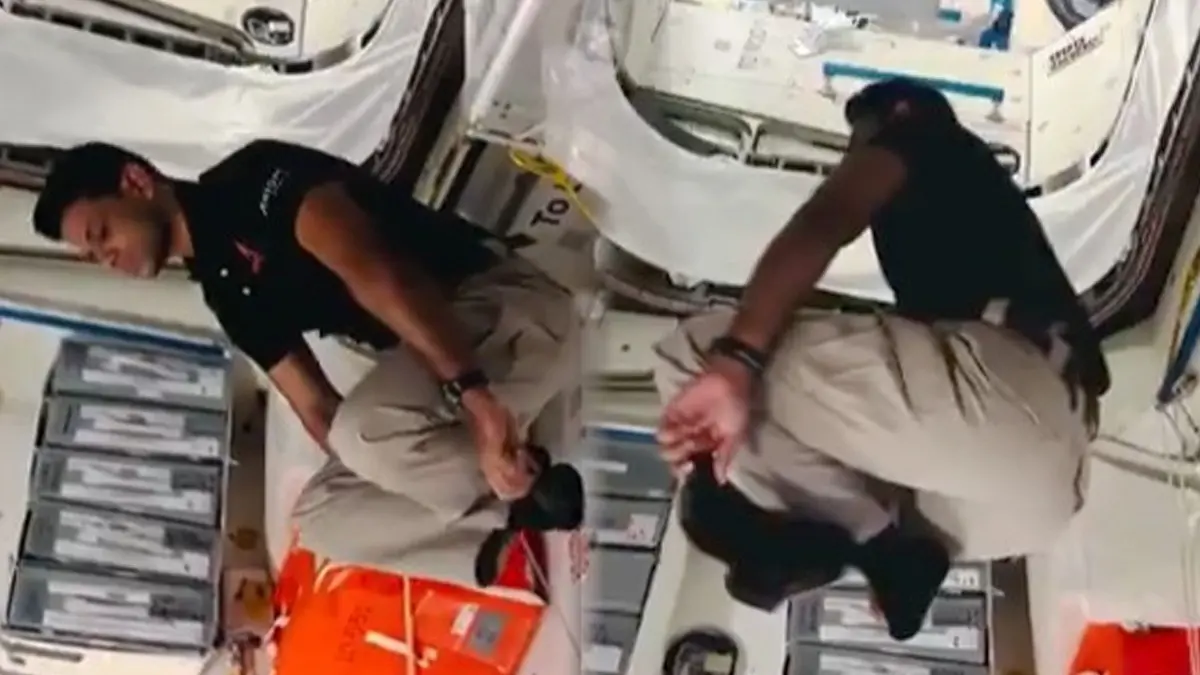 Shubhanshu Shukla share new video