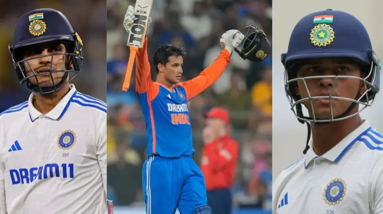 Shubman Gill, Abhishesk Sharma and Yashasvi Jaiswal