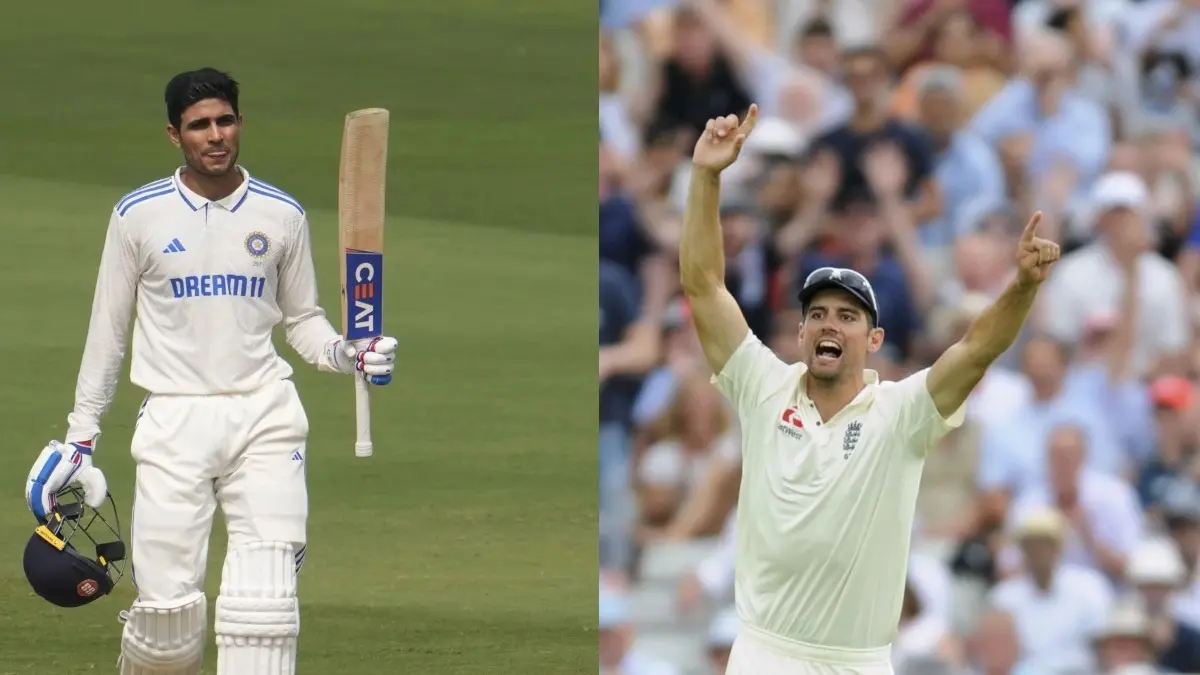 Shubman Gill and Alastair Cook