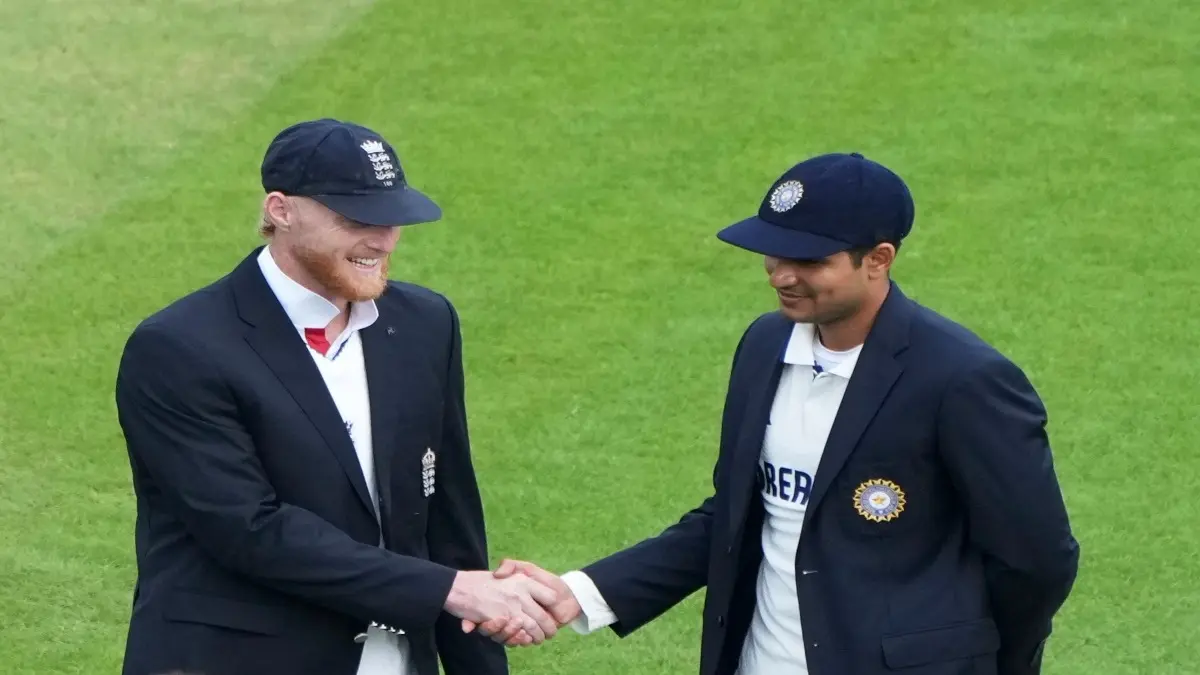 Shubman Gill and Ben Stokes at the toss
