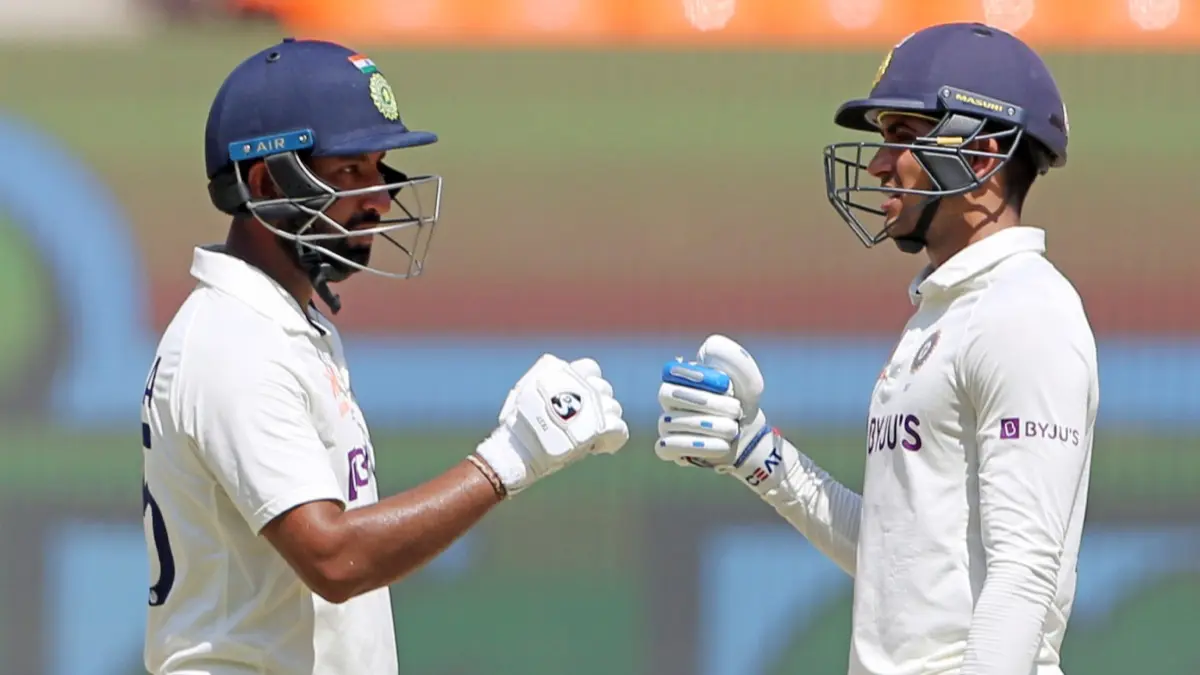 Shubman Gill and Cheteshwar Pujara