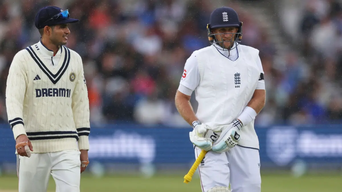 Shubman Gill and Joe Root dueing IND vs ENG 1st Test