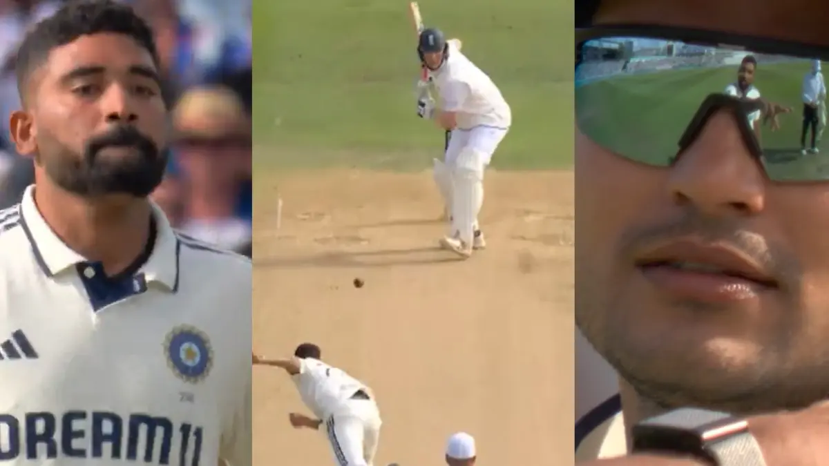 WATCH: Shubman Gill Convinces Mohammed Siraj Against His Wish To Have Fielder At Deep Backward Point, Gets Rewarded With Wicket On The Next Ball Shubman Gill and Mohammed Siraj plot Zak Crawley's wicket