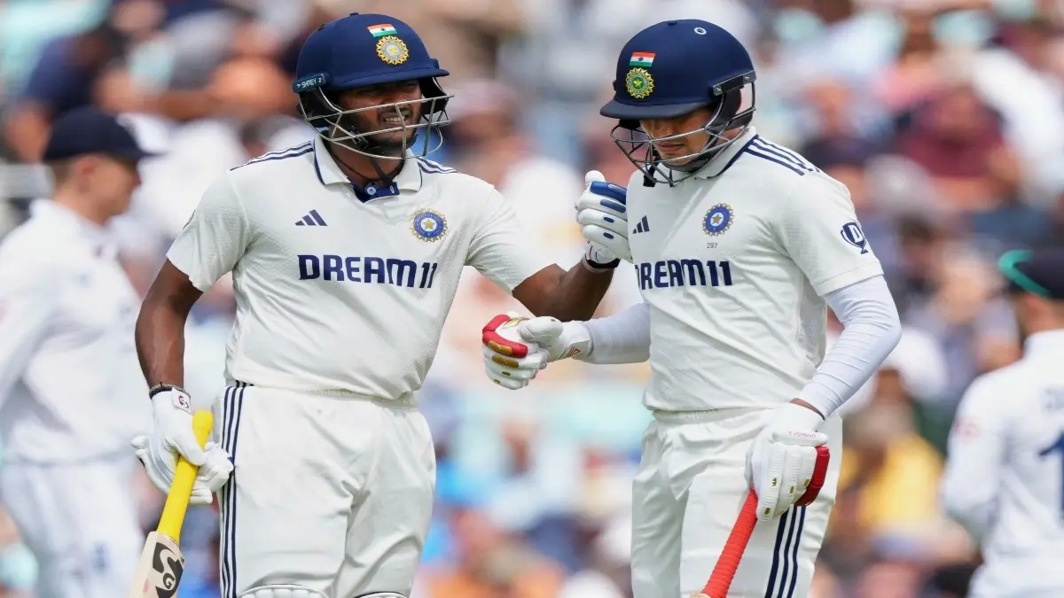 Shubman Gill And Sai Sudharsan in action for India