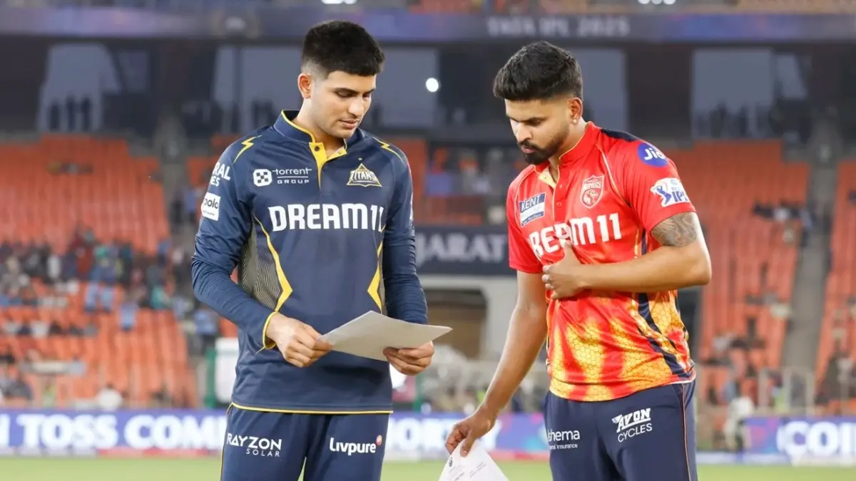 Shubman Gill and Shreyas Iyer during an IPL match
