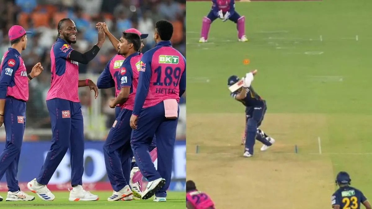 Shubman Gill bowled by Jofra Archer Gujarat Titans Captain reaction went viral in GT vs RR Match
