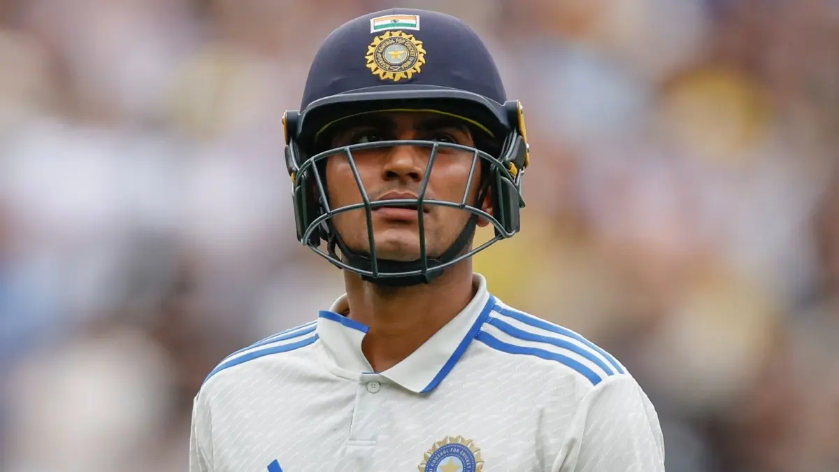 Shubman Gill during IND vs AUS Test series in 2024