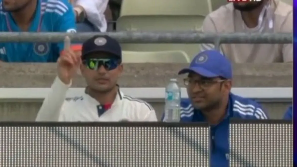 Shubman Gill during second Test at Edgbaston