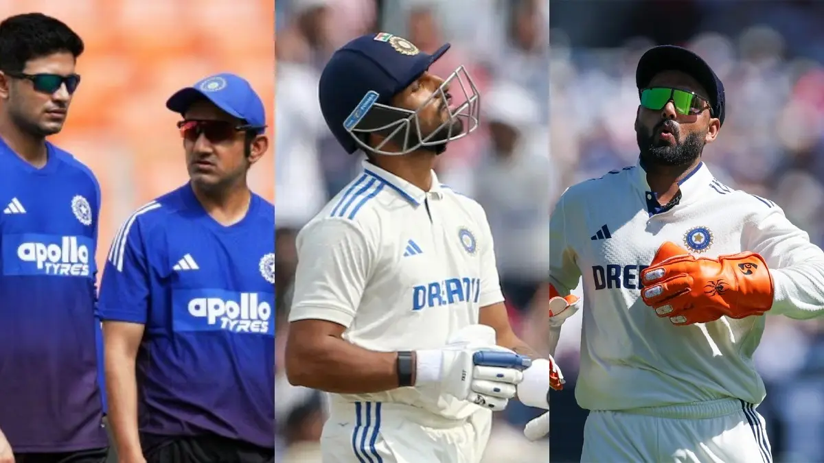 Shubman Gill, Gautam Gambhir, Dhruv Jurel, Rishabh Pant