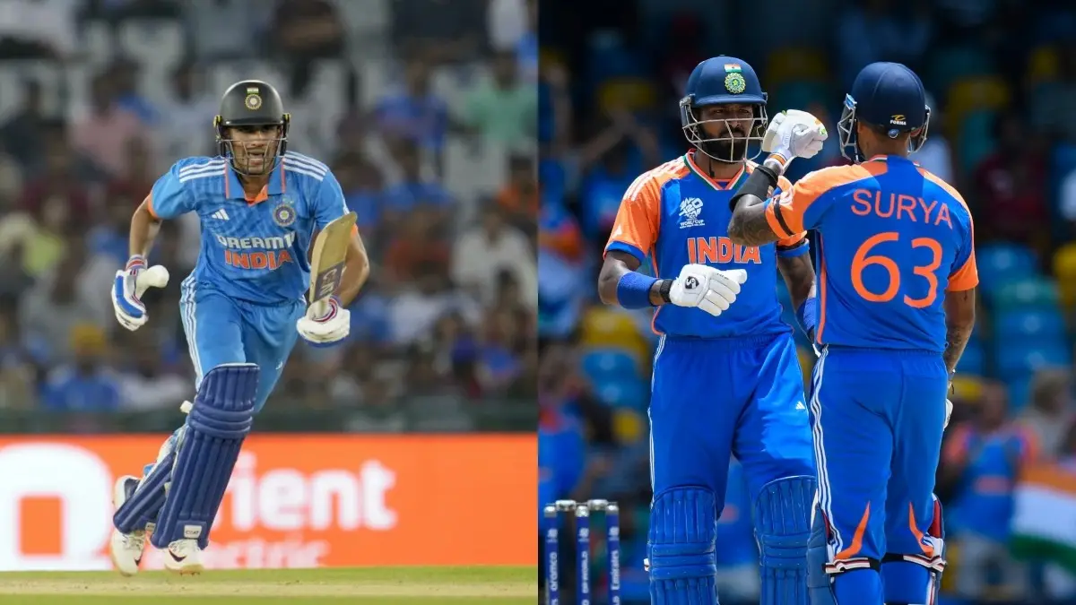 Why Shubman Gill Should be Made T20I Captain For Asia Cup 2025 as Suryakumar Yadav Battles Fitness? Shubman Gill (L), Hardik Pandya & Suryakumar Yadav (R)