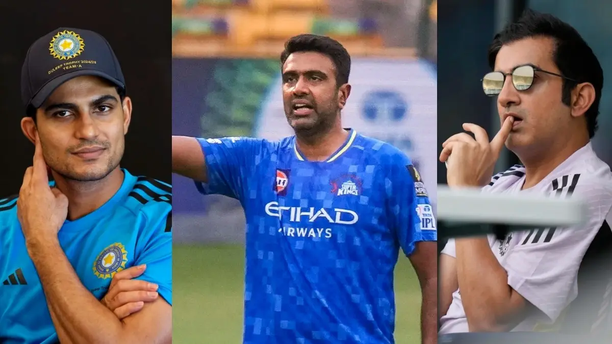 Shubman Gill, Ravichandran Ashwin and Gautam Gambhir