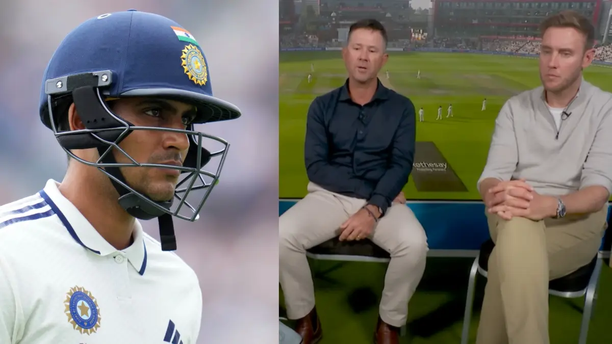 Shubman Gill, Ricky Ponting and Stuart Broad