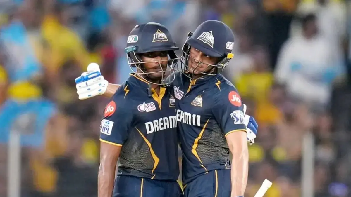 Shubman Gill-Sai Sudarshan during an IPL 2025 match