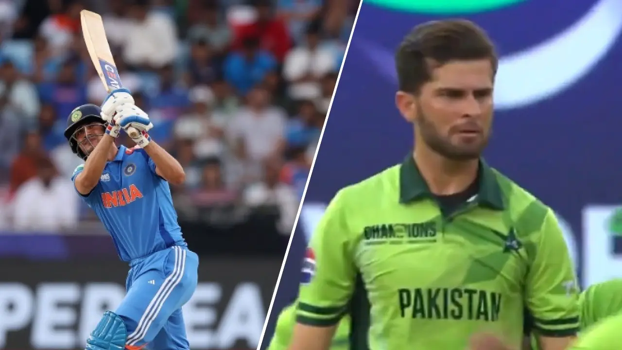 shubman gill takes revenge from shaheen afridi who takes rohit sharma wicket