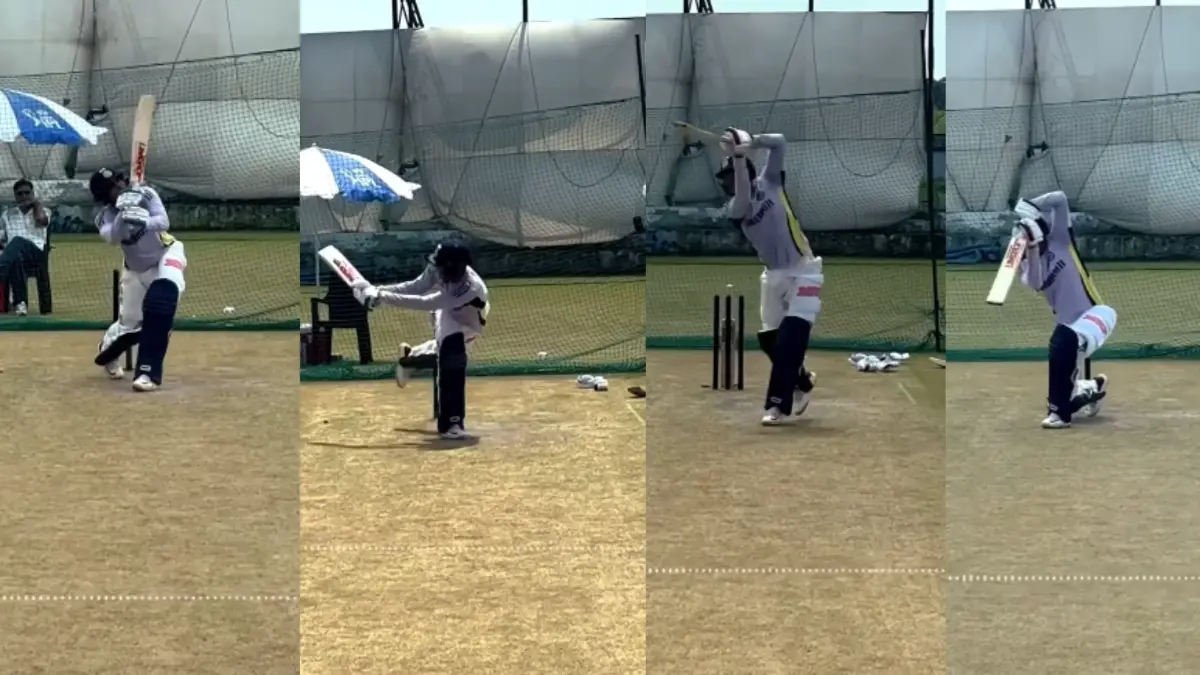 Shubman Gill trains hard